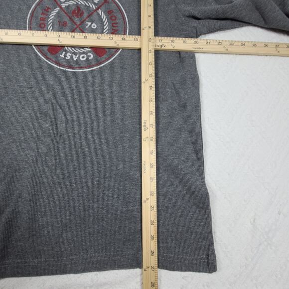 G.H. Bass thermal/waffle men's Grey pullover Gorpcore coast to coast Size Small - Picture 4 of 7